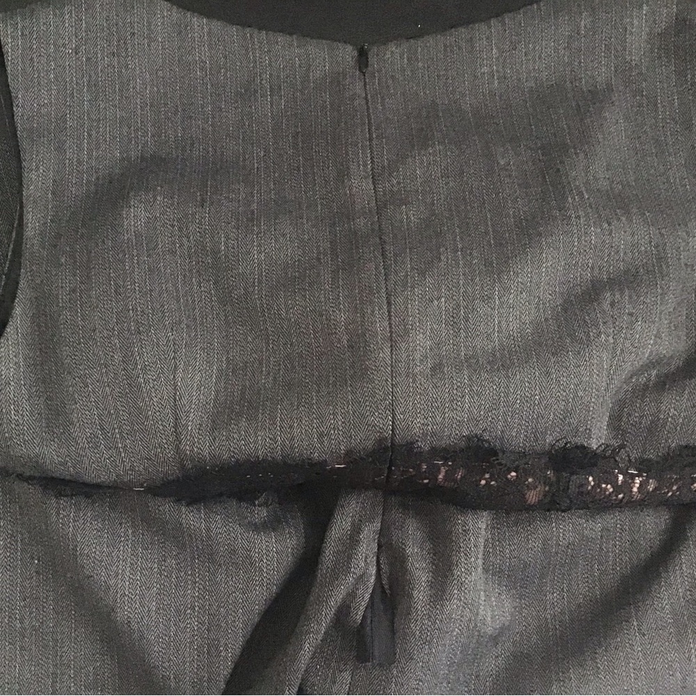 vs moda international rare pinstripe, lace dress - Picture 4 of 6